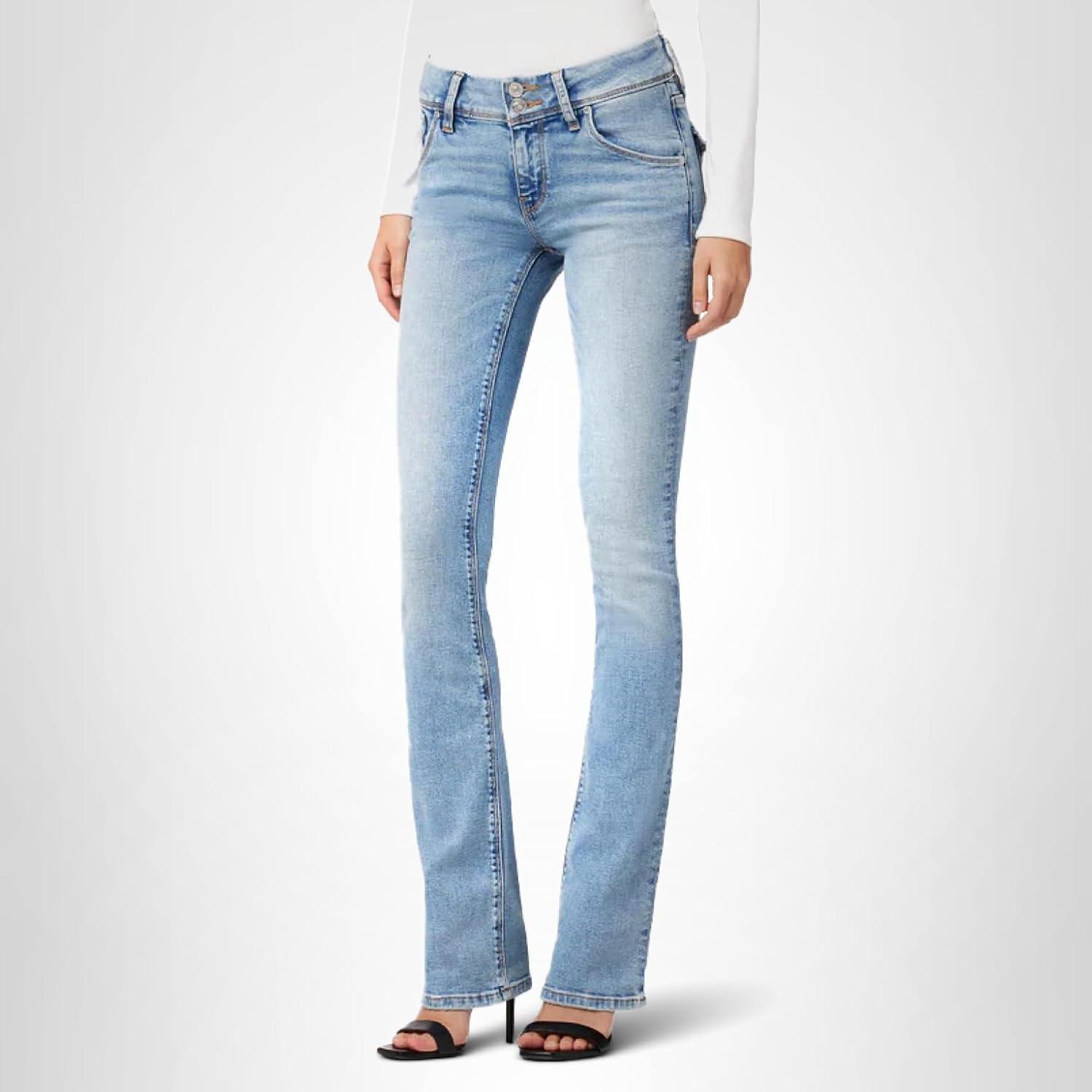 image:imageHUDSON Womens Beth Baby Bootcut Jean with Back Flap PocketsMotion