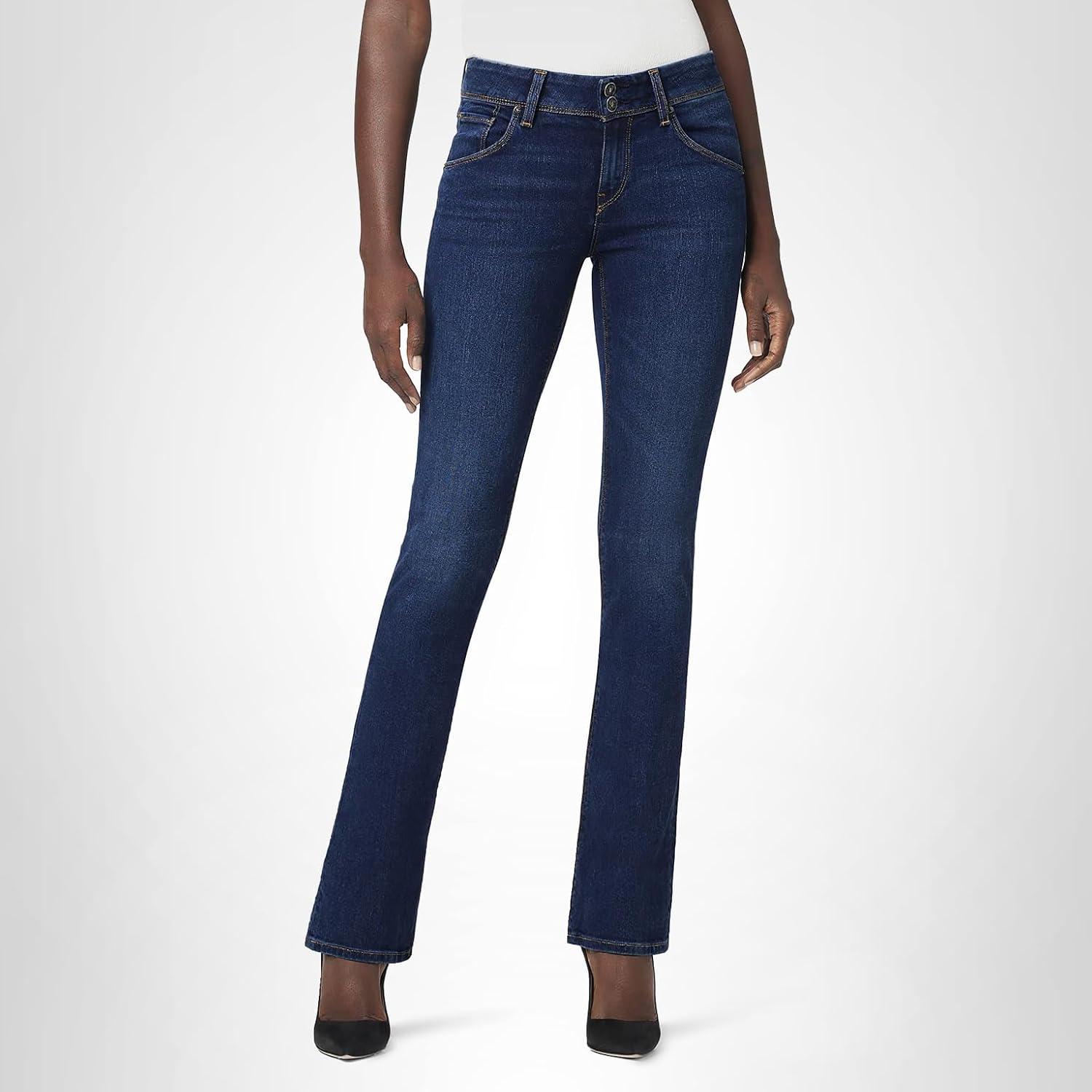 image:imageHUDSON Womens Beth Baby Bootcut Jean with Back Flap PocketsObscurity