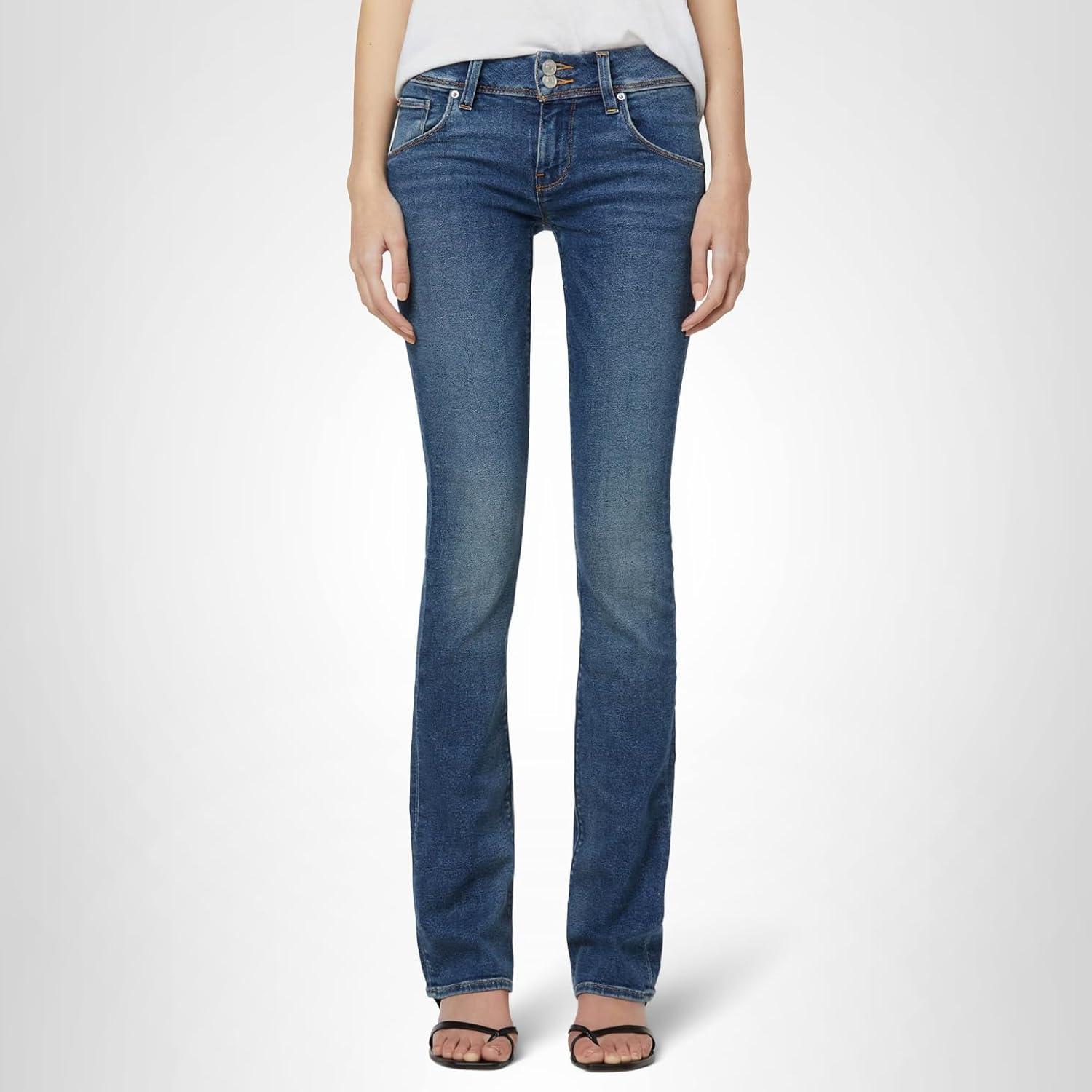 image:imageHUDSON Womens Beth Baby Bootcut Jean with Back Flap PocketsRhythm Rain