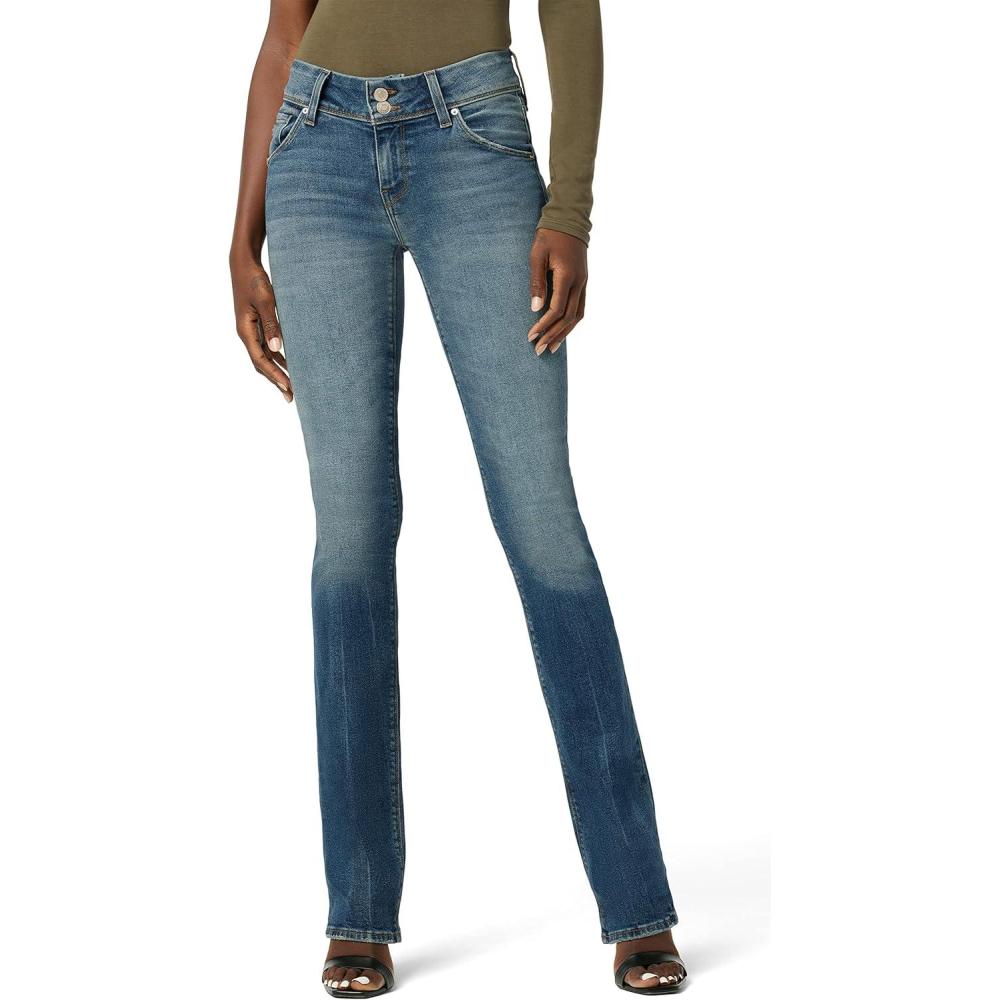 image:imageHUDSON Womens Beth Baby Bootcut Jean with Back Flap PocketsOrbit