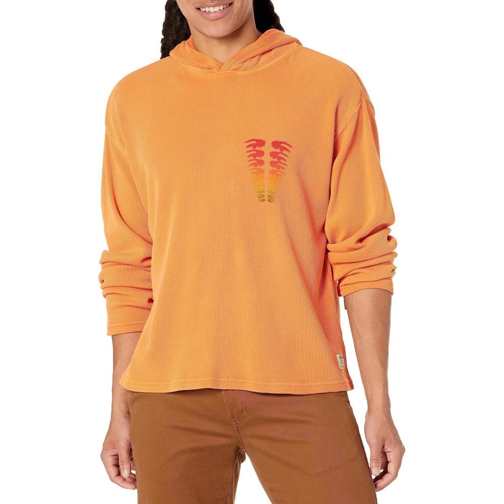 image:imageHUDSON mens Thermal HoodieOrange Citrus