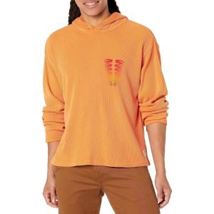 HUDSON mens Thermal Hoodie(Orange Citrus)