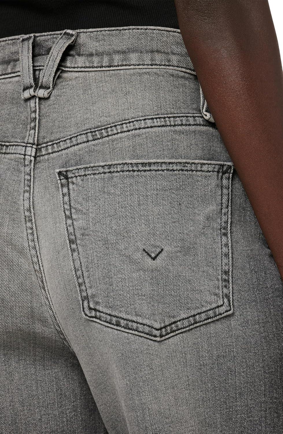 image:imageHUDSON Jeans Womens James Ultra HIGH Rise Wideleg PetiteBlack Smoke