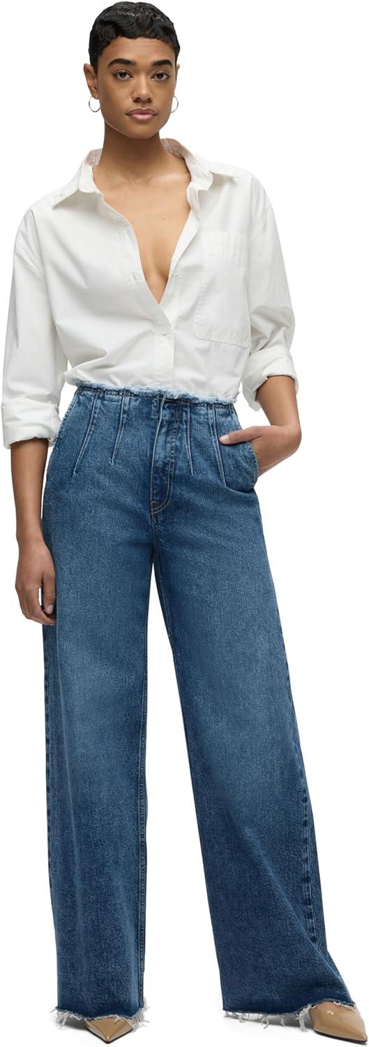 image:imageHUDSON Jeans Womens James Ultra HIGH Rise Wideleg PetiteMallorca