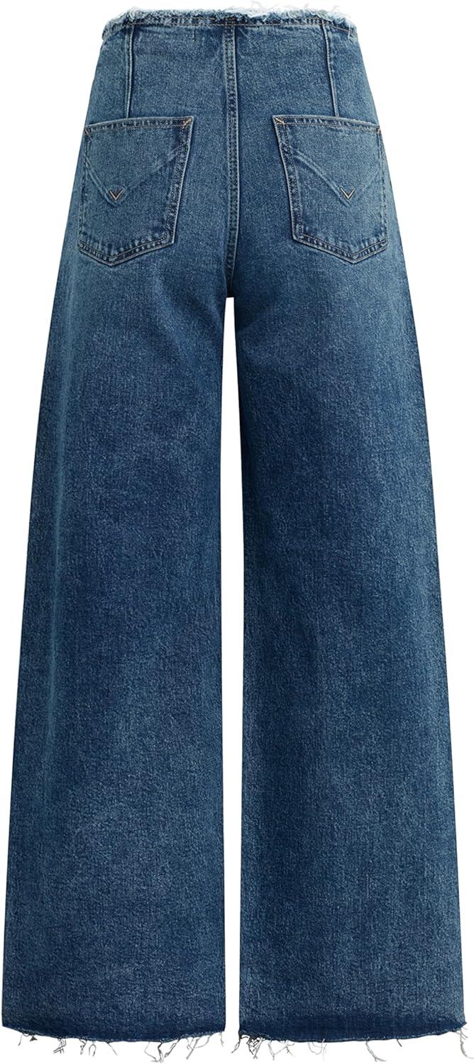 image:imageHUDSON Jeans Womens James Ultra HIGH Rise Wideleg PetiteMallorca