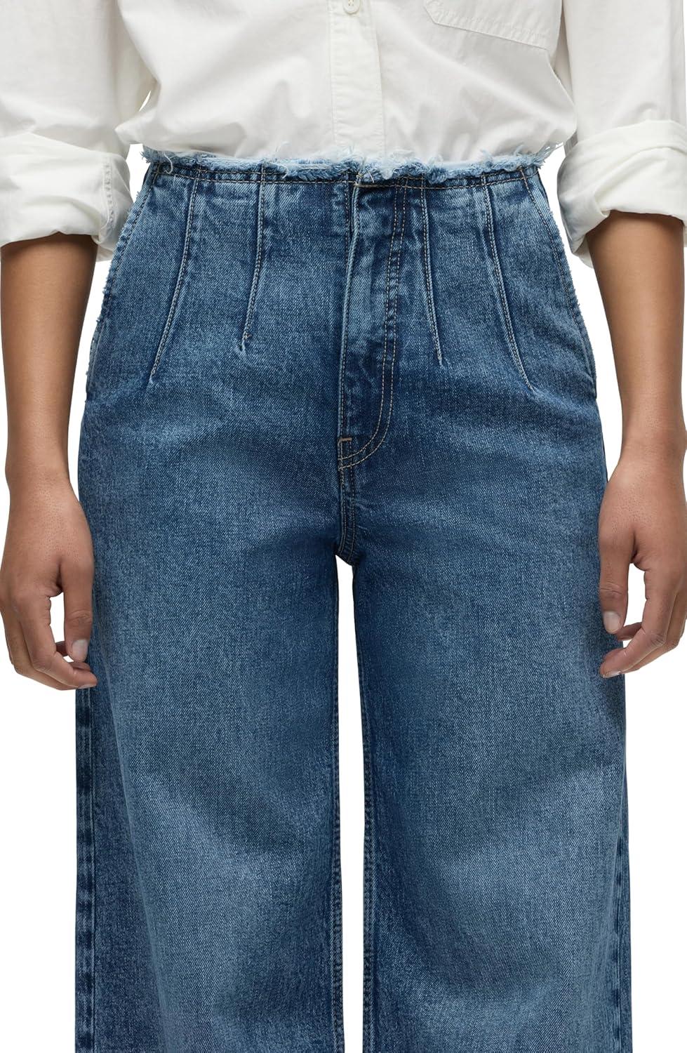 image:imageHUDSON Jeans Womens James Ultra HIGH Rise Wideleg PetiteMallorca