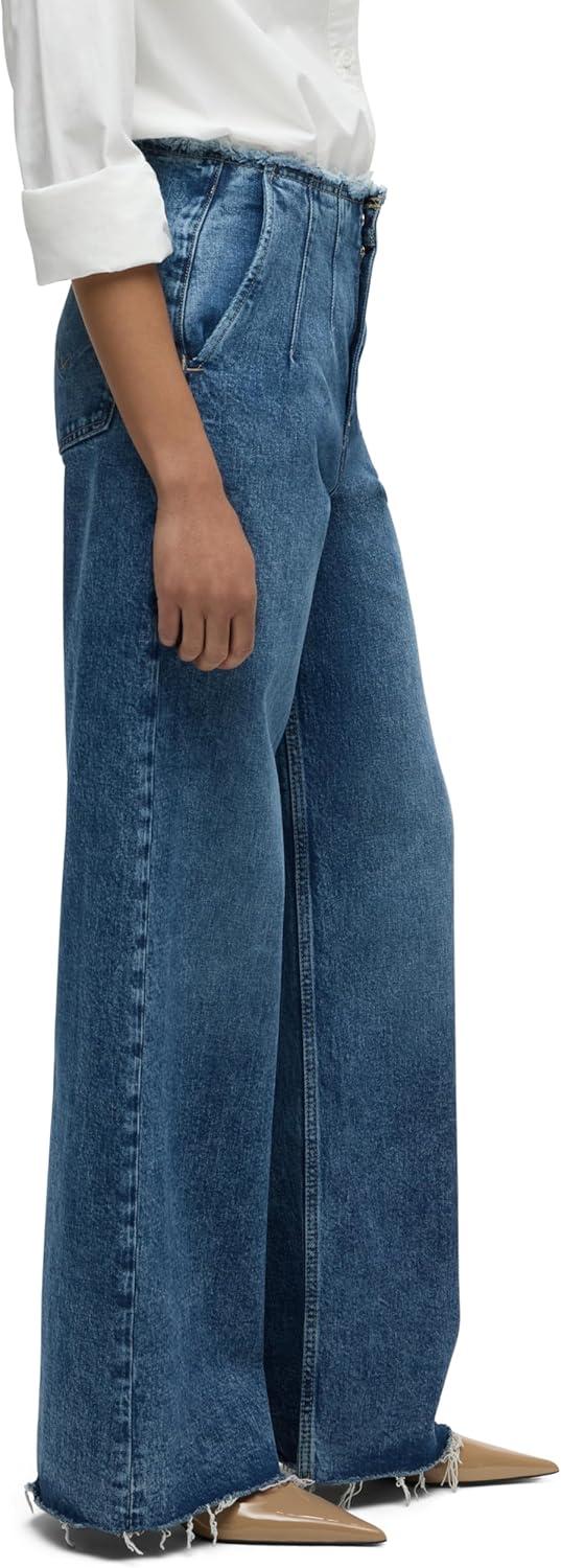 image:imageHUDSON Jeans Womens James Ultra HIGH Rise Wideleg PetiteMallorca