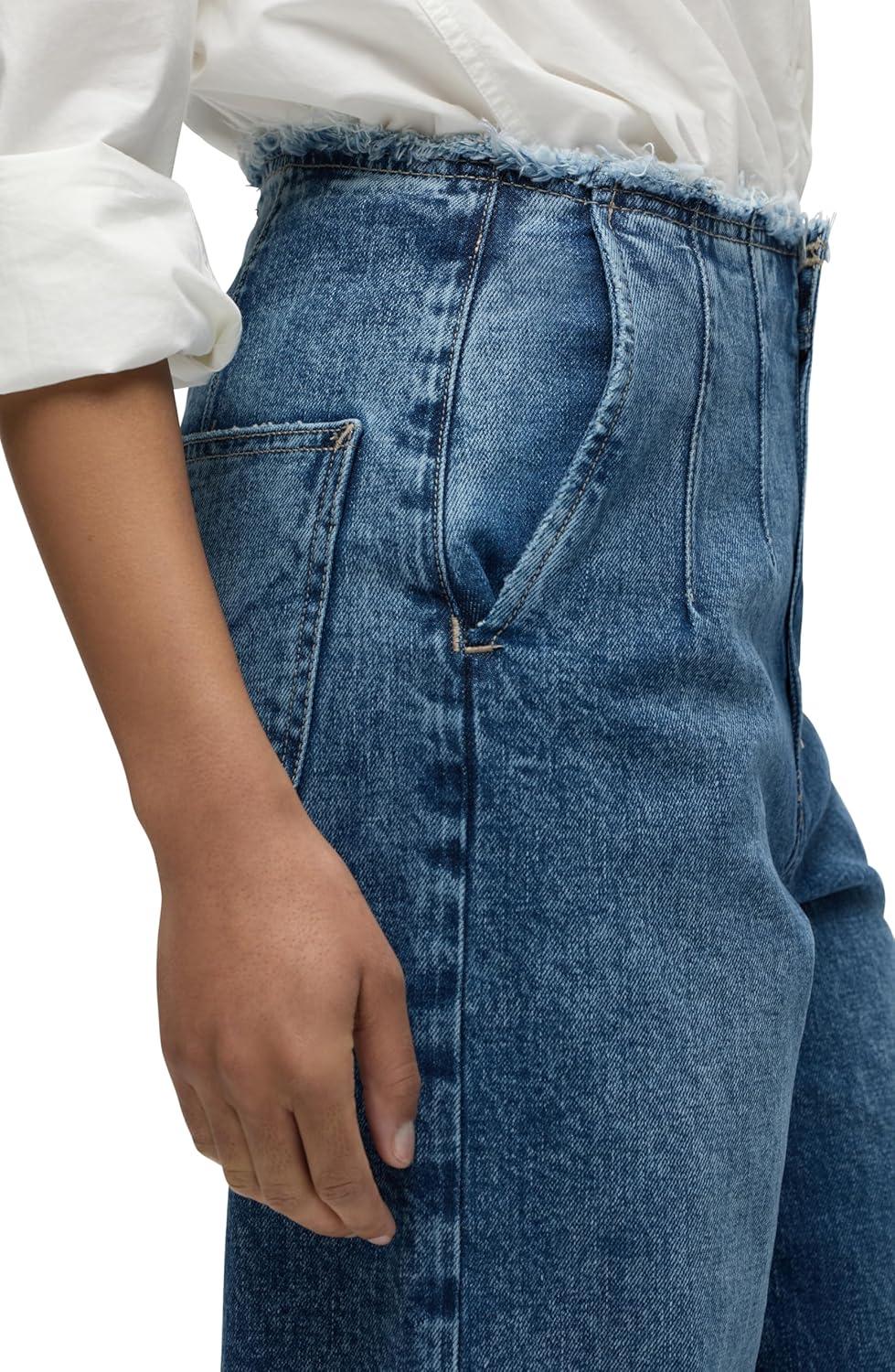 image:imageHUDSON Jeans Womens James Ultra HIGH Rise Wideleg PetiteMallorca