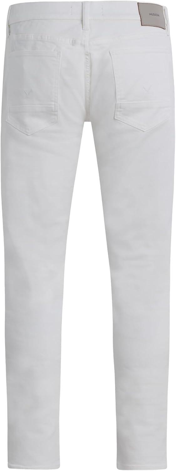 image:imageHudson Mens Blake Slim Straight Leg JeanWhite