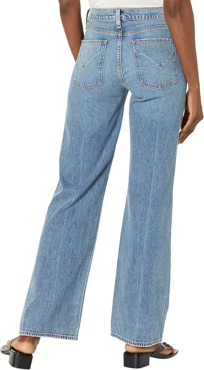 image:imageHudson Womens Rosie HighRise Wide Leg JeanGolden Destructed