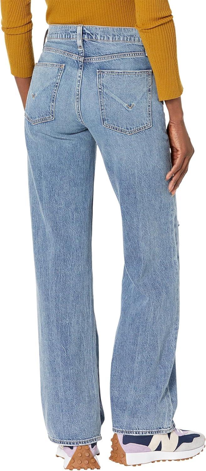 image:imageHudson Womens Rosie HighRise Wide Leg JeanGolden Destructed