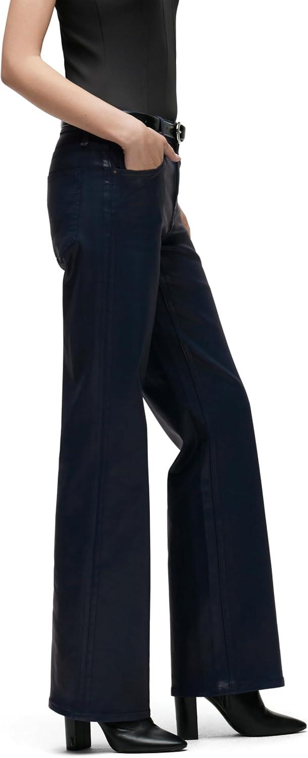 image:imageHudson Womens Rosie HighRise Wide Leg JeanMood Indigo Coated