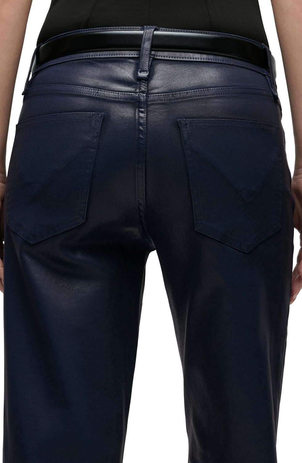 image:imageHudson Womens Rosie HighRise Wide Leg JeanMood Indigo Coated