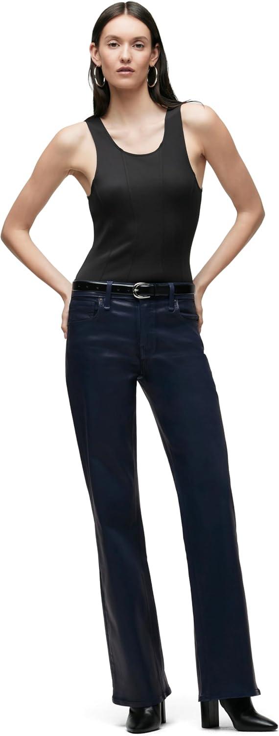 image:imageHudson Womens Rosie HighRise Wide Leg JeanMood Indigo Coated