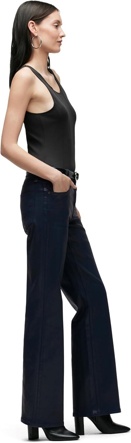 image:imageHudson Womens Rosie HighRise Wide Leg JeanMood Indigo Coated