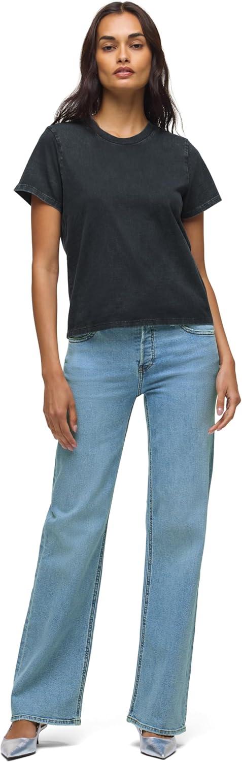 image:imageHudson Womens Rosie HighRise Wide Leg JeanOak