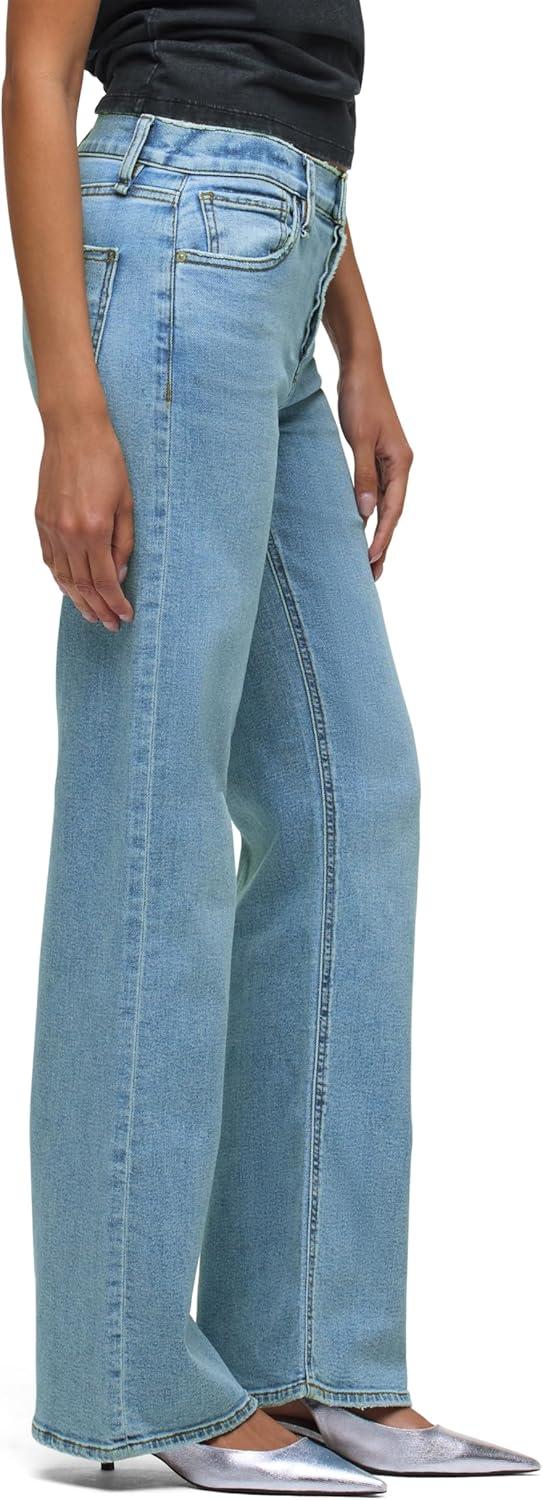 image:imageHudson Womens Rosie HighRise Wide Leg JeanOak