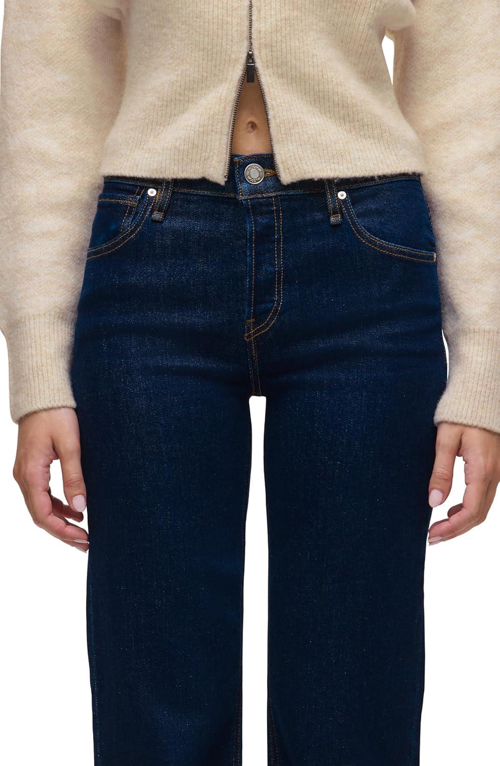 image:imageHudson Womens Rosie HighRise Wide Leg JeanRecharge