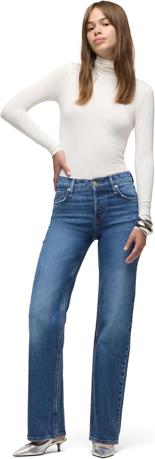 image:imageHudson Womens Rosie HighRise Wide Leg JeanVoila