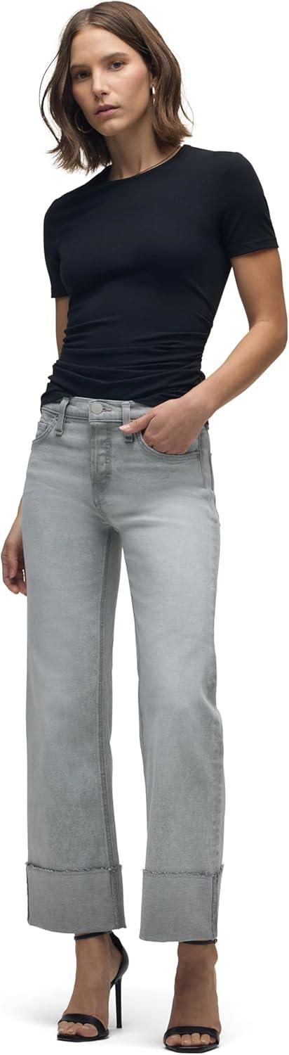 image:imageHudson Womens Rosie HighRise Wide Leg JeanWashed Slate