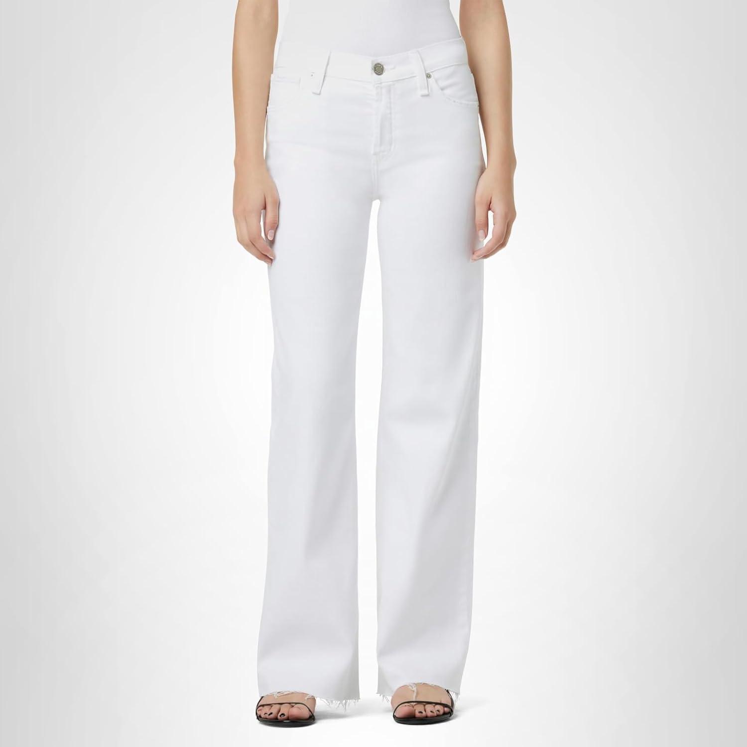 image:imageHudson Womens Rosie HighRise Wide Leg JeanWhite Lily