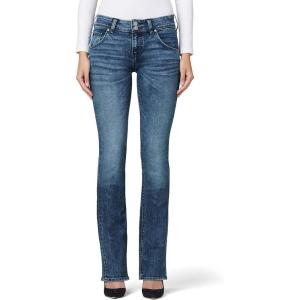 Hudson Jeans Womens Beth Mid Rise Petite Baby Bootcut Jean with Back Flap Pockets(Memory Lane)