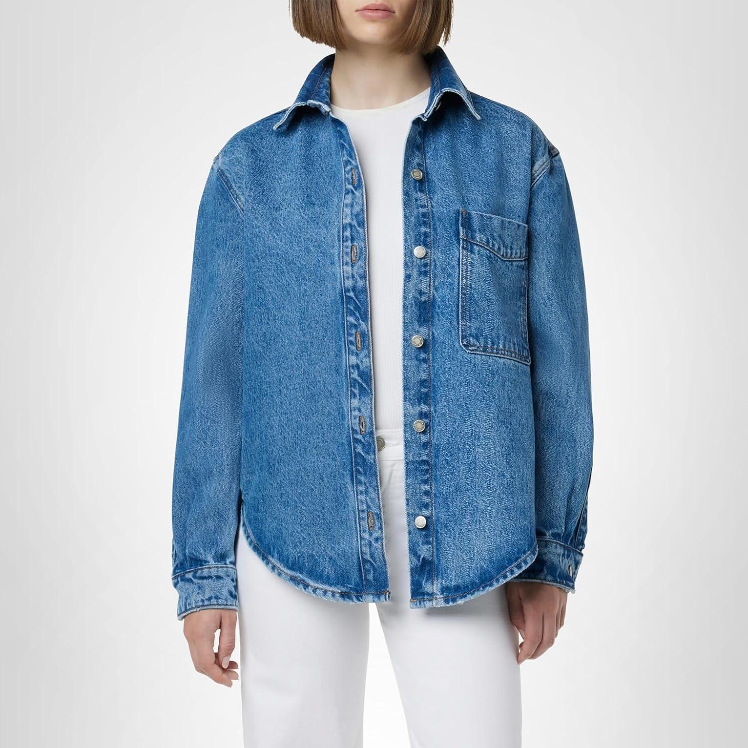 image:imageHUDSON Womens Oversized ShirtGoldenrod Denim