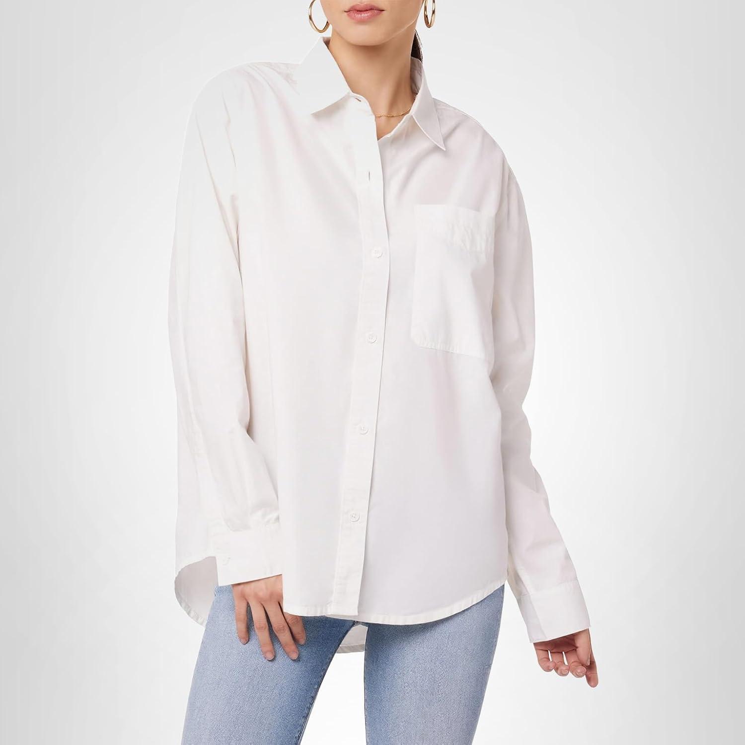 image:imageHUDSON Womens Oversized ShirtWhite