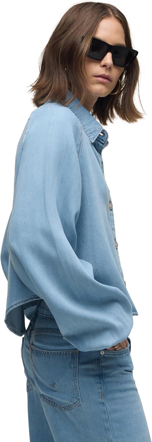 image:imageHUDSON Womens Raglan Balloon Sleeve Button Down ShirtSprout