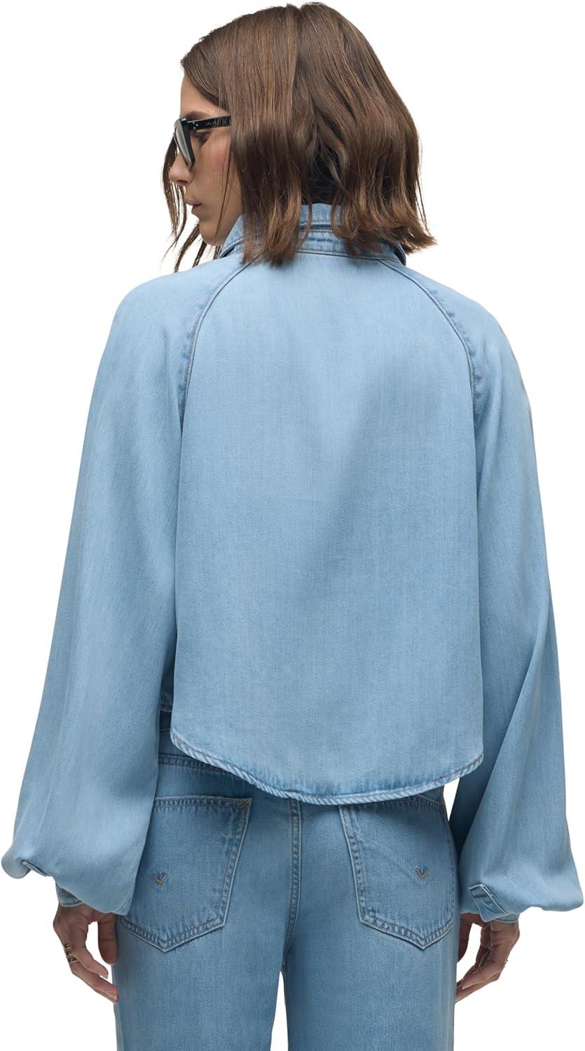image:imageHUDSON Womens Raglan Balloon Sleeve Button Down ShirtSprout