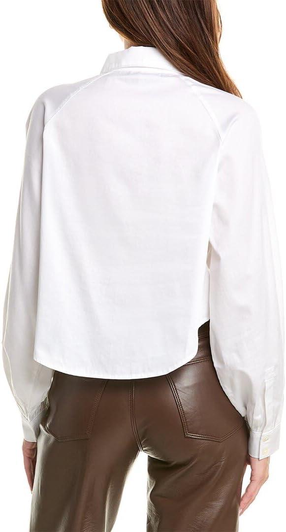image:imageHUDSON Womens Raglan Balloon Sleeve Button Down ShirtWhite