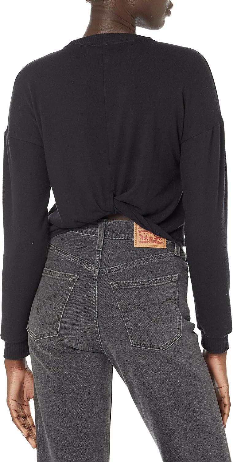 image:imageHUDSON womens Twist Back Ls SweatshirtBlack