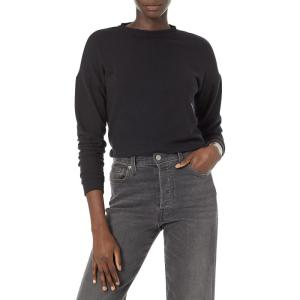 HUDSON womens Twist Back Ls Sweatshirt(Black)