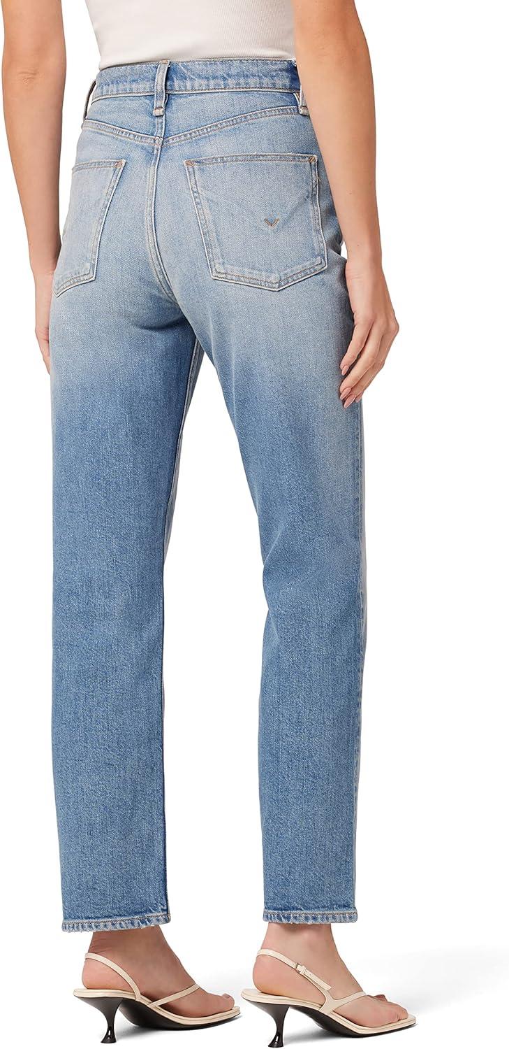 image:imageHUDSON Womens Jade HighRise Straight Loose Fit JeanBirds of Paradise