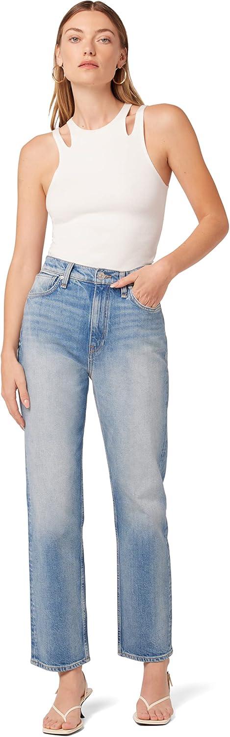 image:imageHUDSON Womens Jade HighRise Straight Loose Fit JeanBirds of Paradise