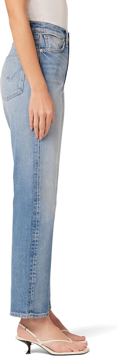image:imageHUDSON Womens Jade HighRise Straight Loose Fit JeanBirds of Paradise