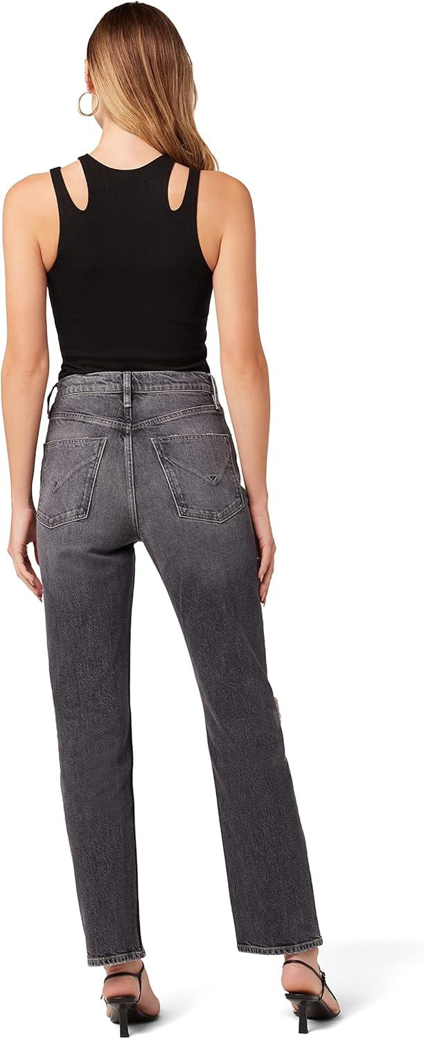 image:imageHUDSON Womens Jade HighRise Straight Loose Fit JeanCosmos
