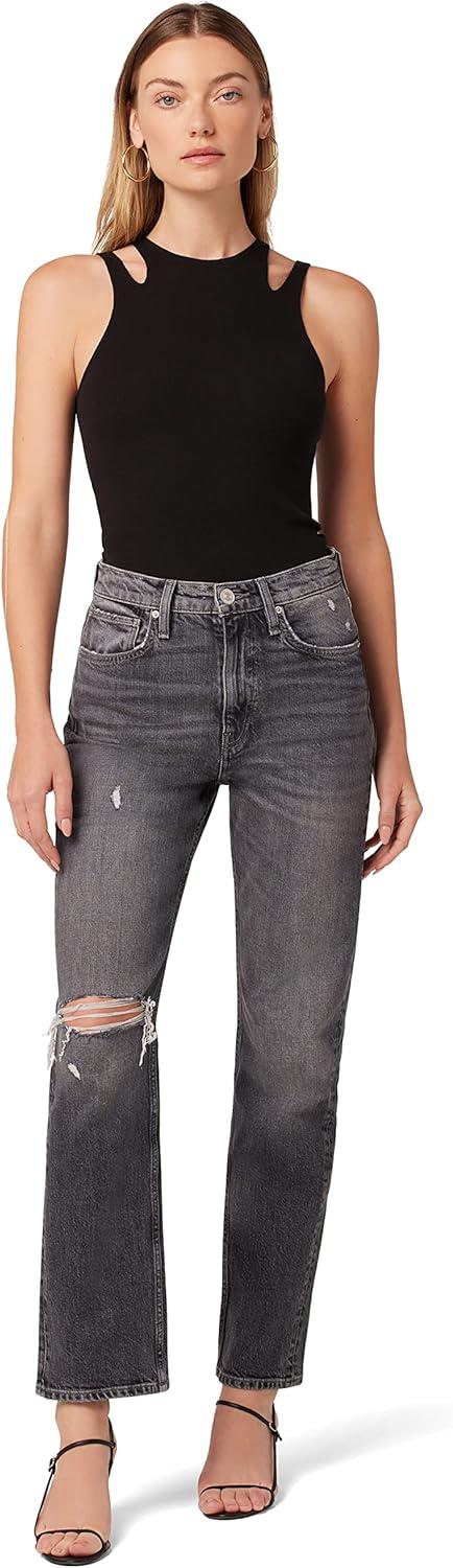image:imageHUDSON Womens Jade HighRise Straight Loose Fit JeanCosmos