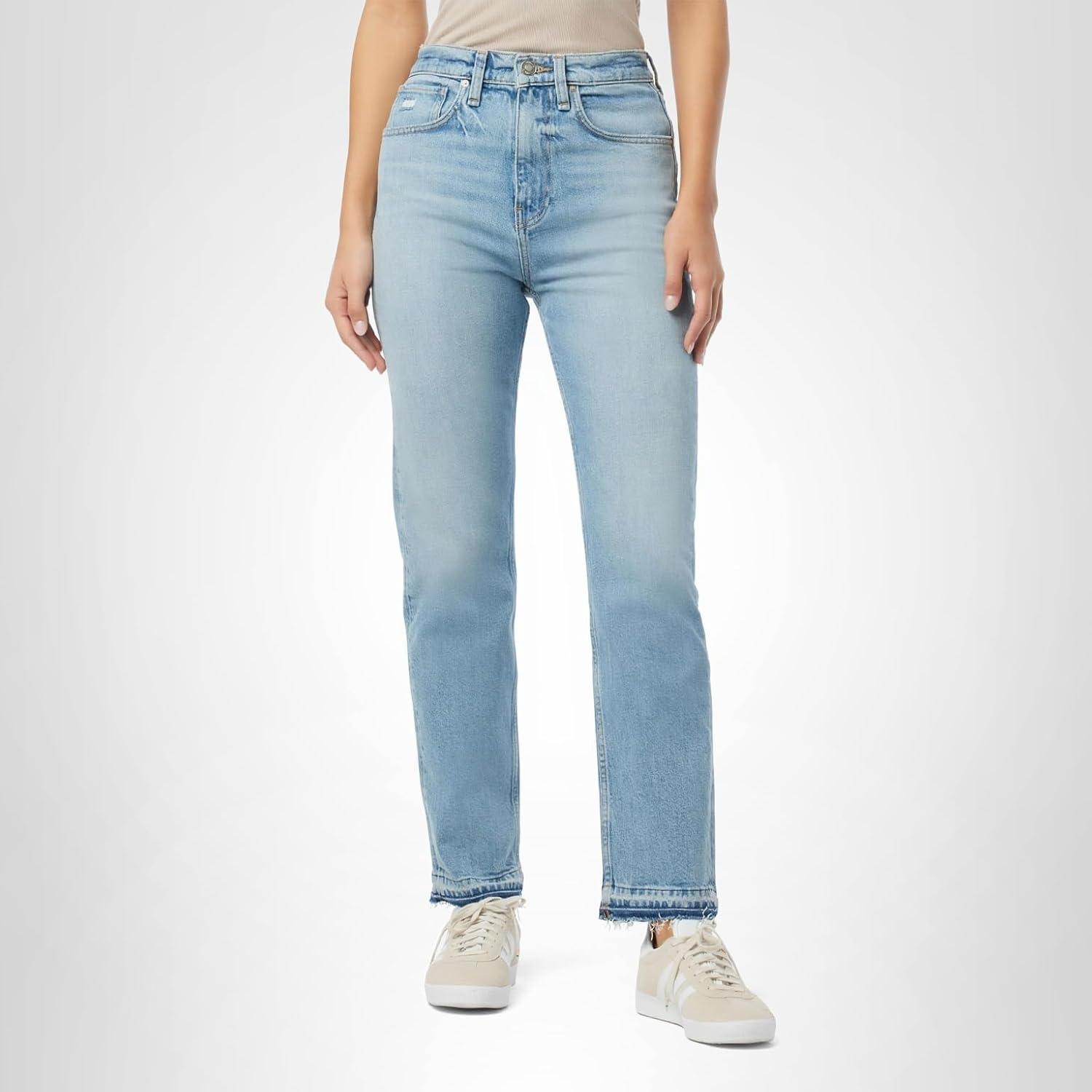 image:imageHUDSON Womens Jade HighRise Straight Loose Fit JeanFree Mind