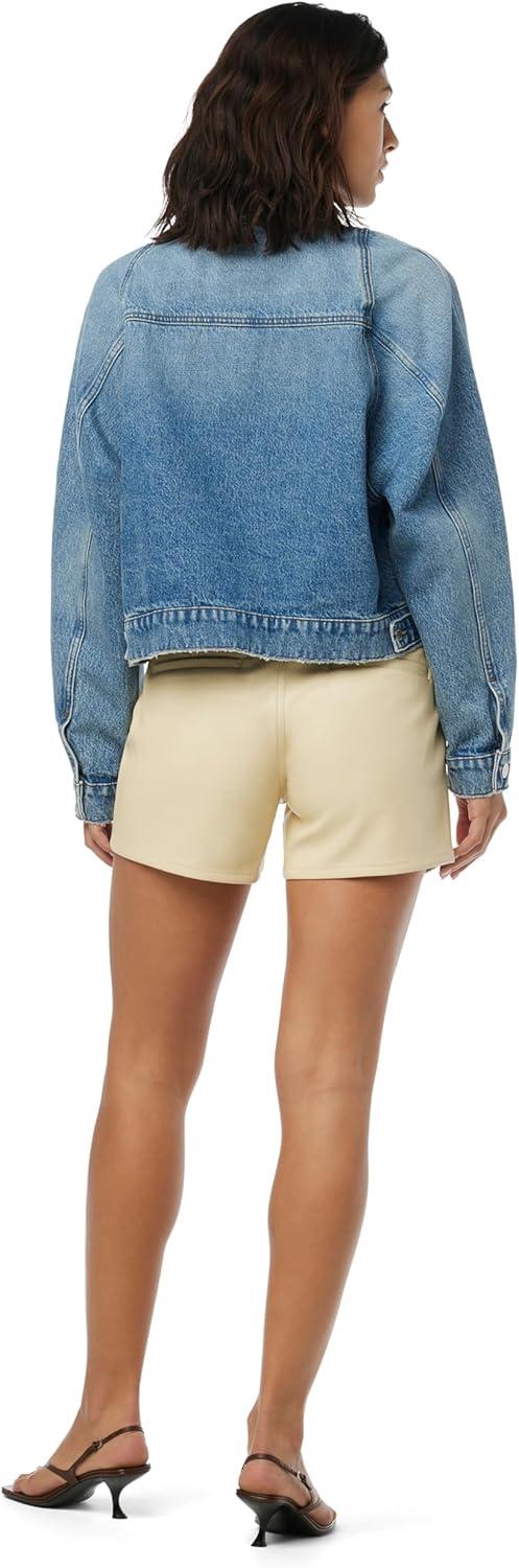 image:imageHUDSON Womens Mid Rise Pleated ShortMoth