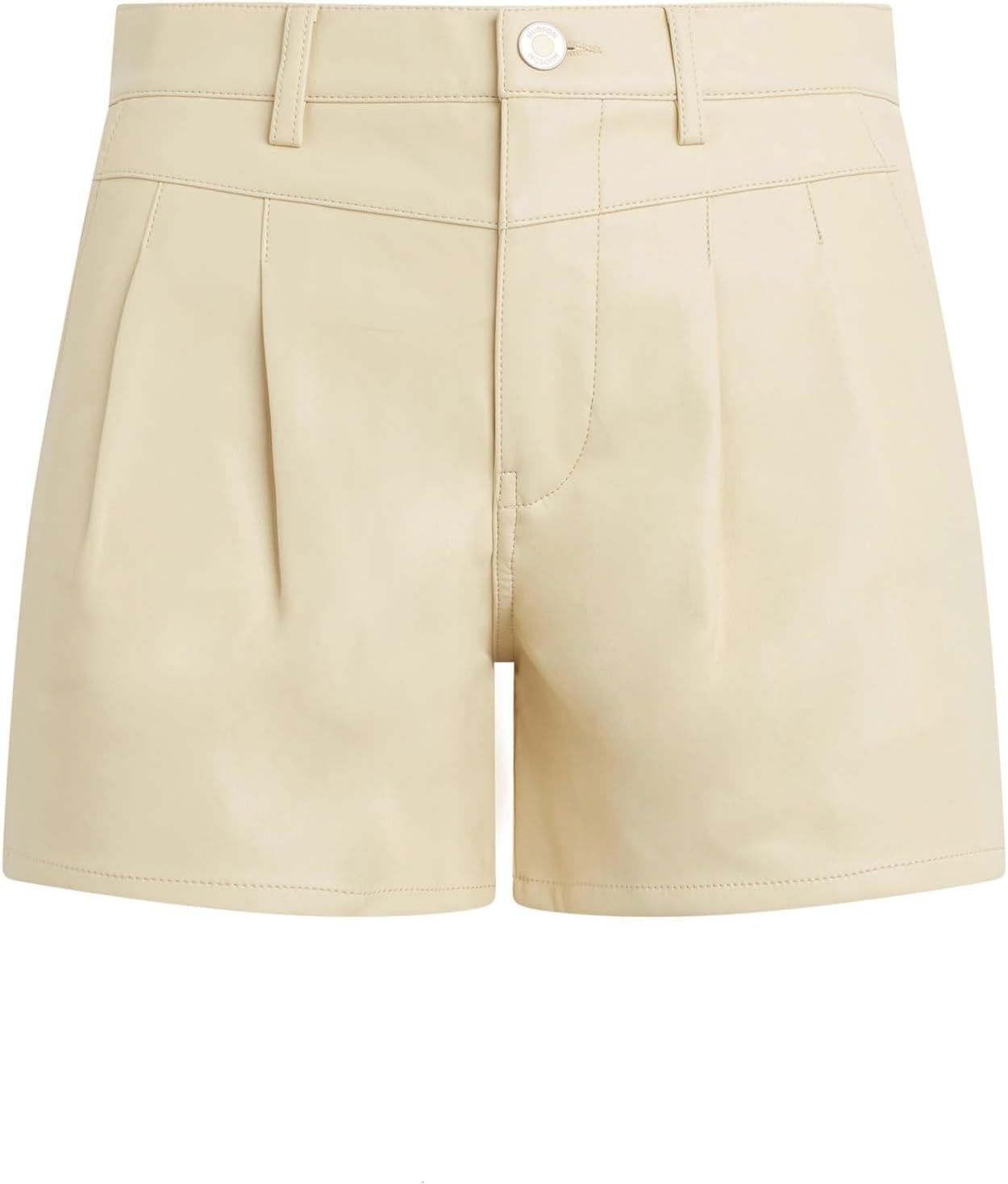 image:imageHUDSON Womens Mid Rise Pleated ShortMoth