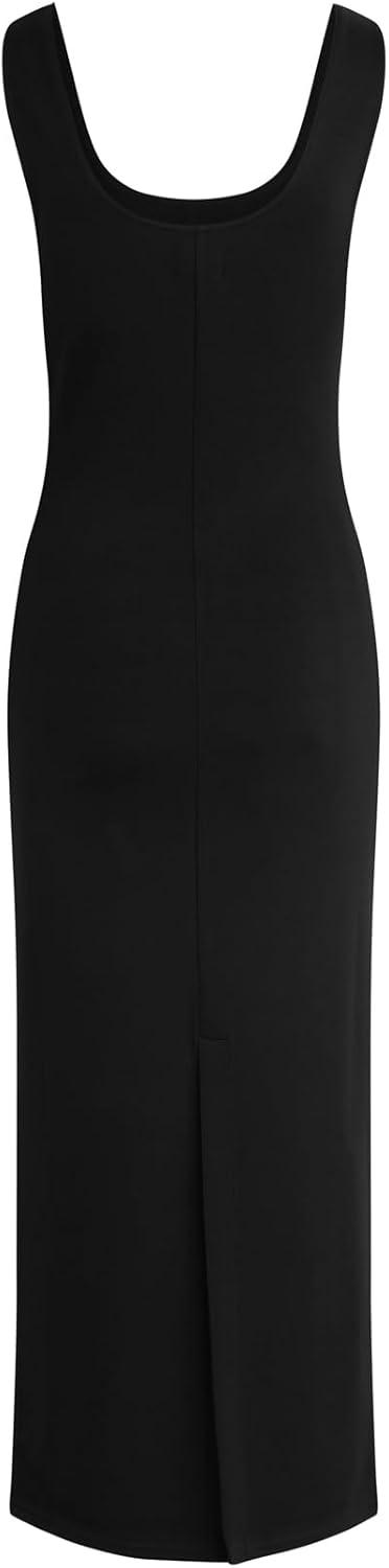 image:imageHUDSON Womens Midi Length Sleeveless Maxi DressBlack Beauty
