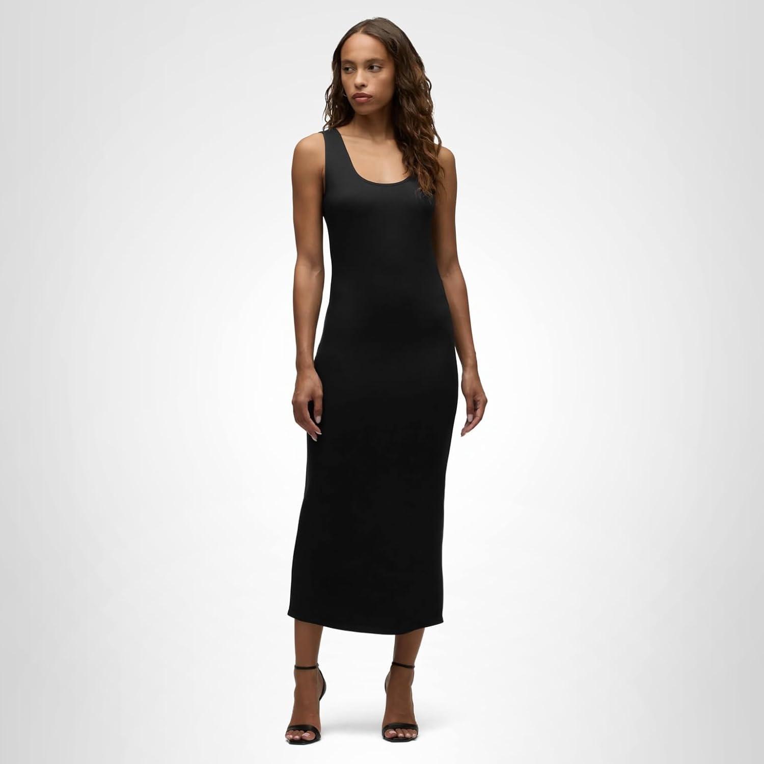 image:imageHUDSON Womens Midi Length Sleeveless Maxi DressBlack Beauty