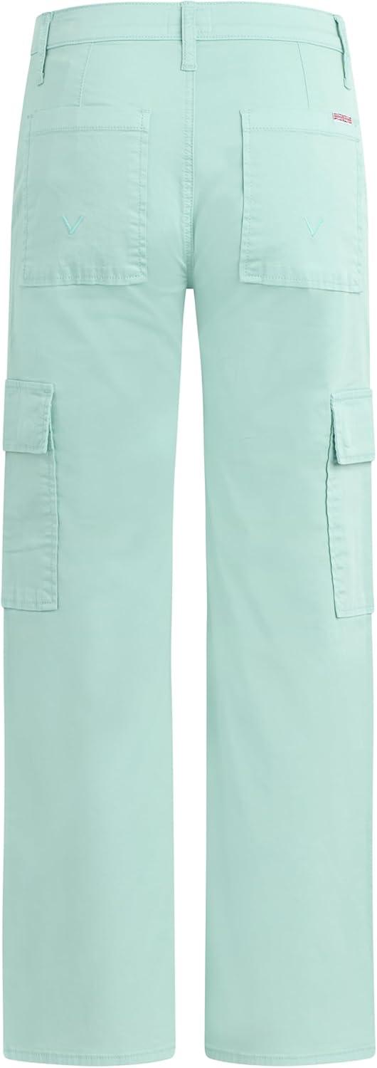 image:imageHUDSON Womens Rosalie High Rise Wide Leg Cargo Ankle PantLight Sage