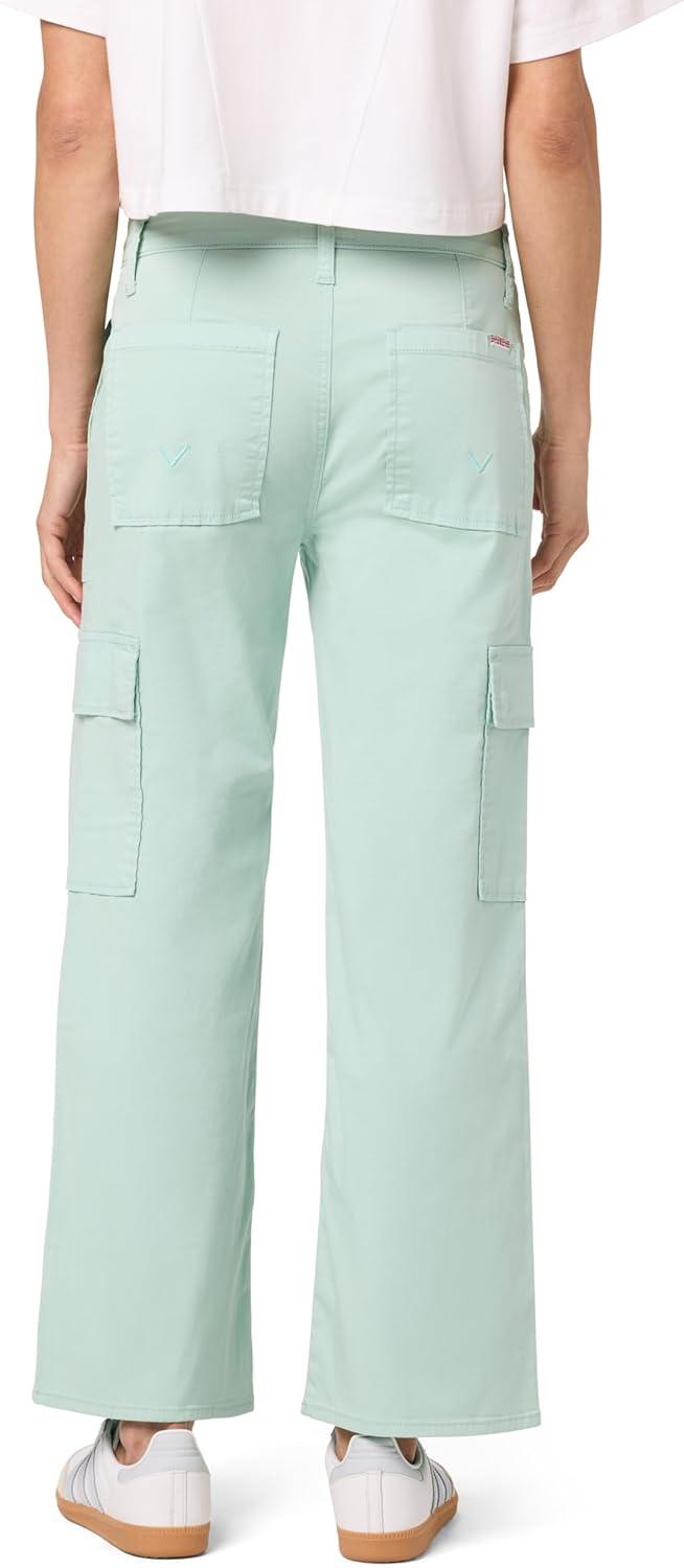 image:imageHUDSON Womens Rosalie High Rise Wide Leg Cargo Ankle PantLight Sage