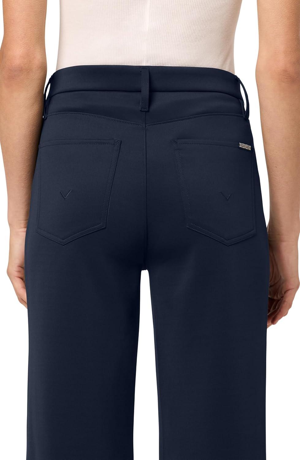 image:imageHUDSON Womens Rosalie High Rise Wide Leg PantNavy