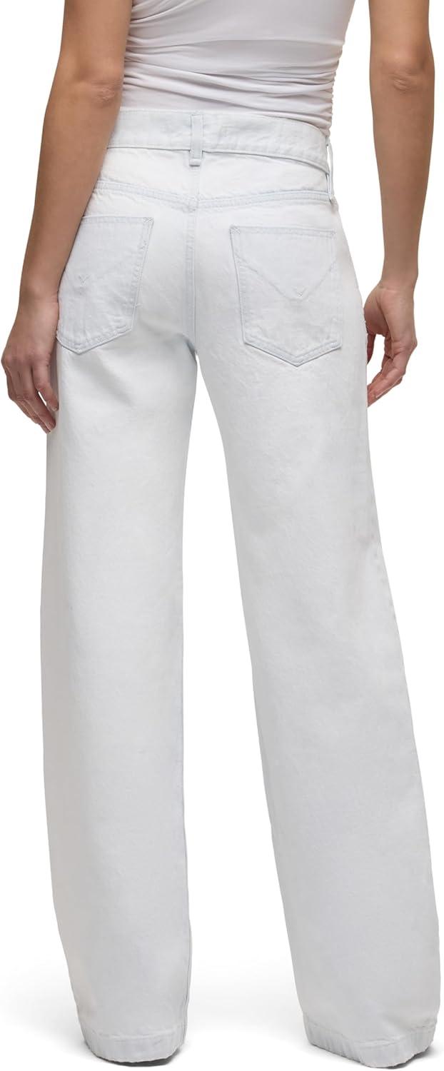 image:imageHUDSON Womens Rylee Low Rise Loose PantBleached Cloud