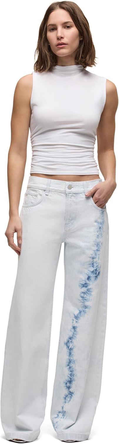 image:imageHUDSON Womens Rylee Low Rise Loose PantBleached Cloud