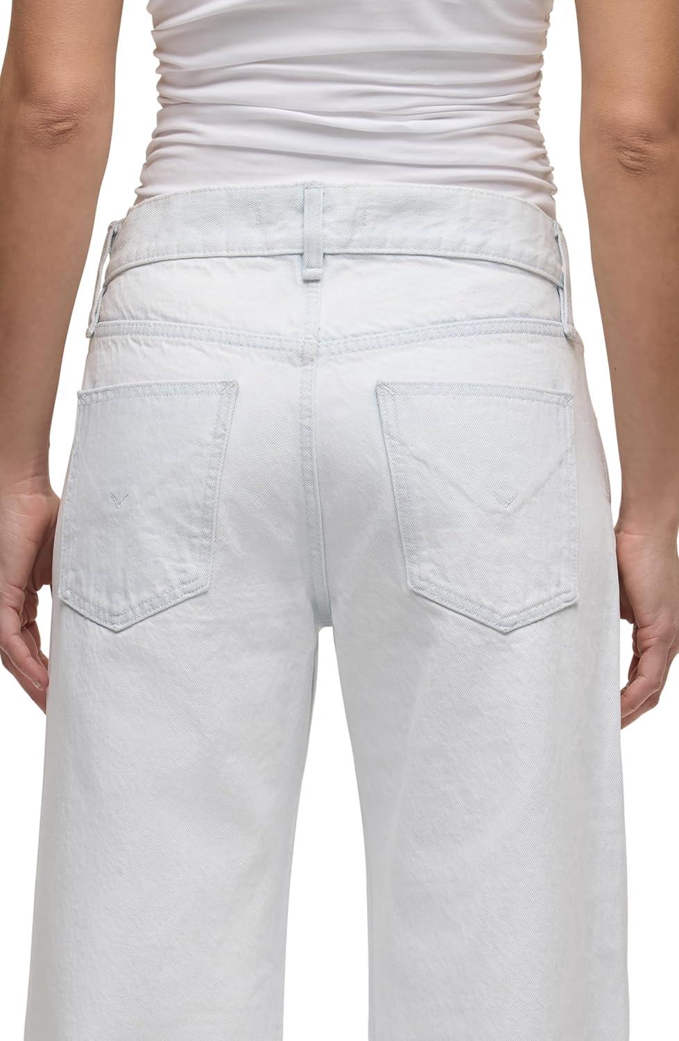 image:imageHUDSON Womens Rylee Low Rise Loose PantBleached Cloud
