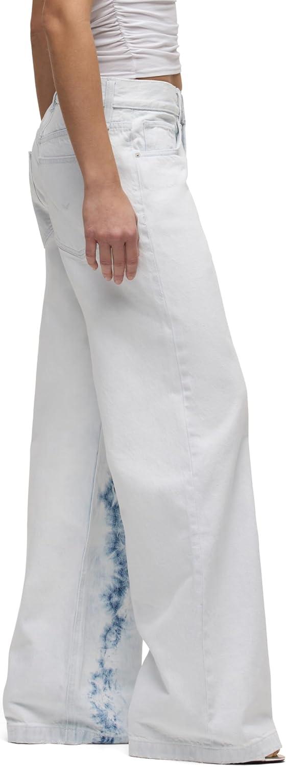 image:imageHUDSON Womens Rylee Low Rise Loose PantBleached Cloud